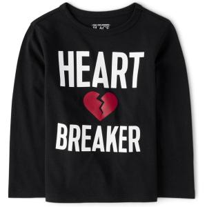 The Children’s Place Unisex-Baby and Toddler All Holidays,Birthdays Long Sleeve Graphic T-Shirts(Heartbreaker)