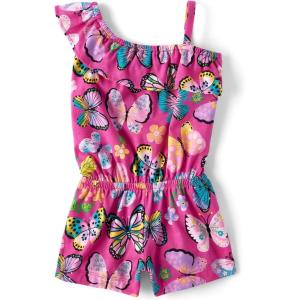 The Children’s Place baby-girls And Toddler Printed Rompers(Perfectly Pink)