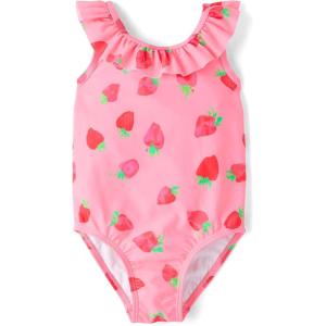 and Toddler One Piece Swimsuit(Strawberries)