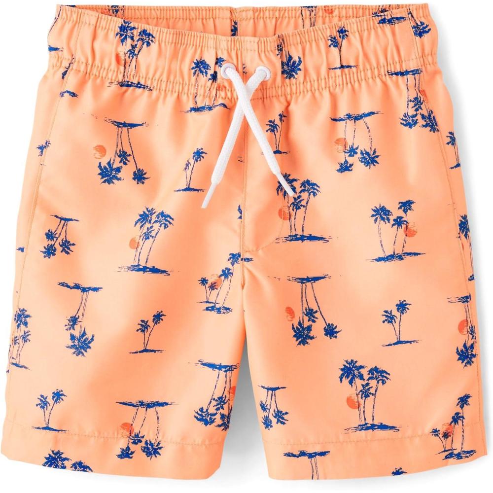 imageThe Childrens Place Boys Swim TrunksPalm Sunset