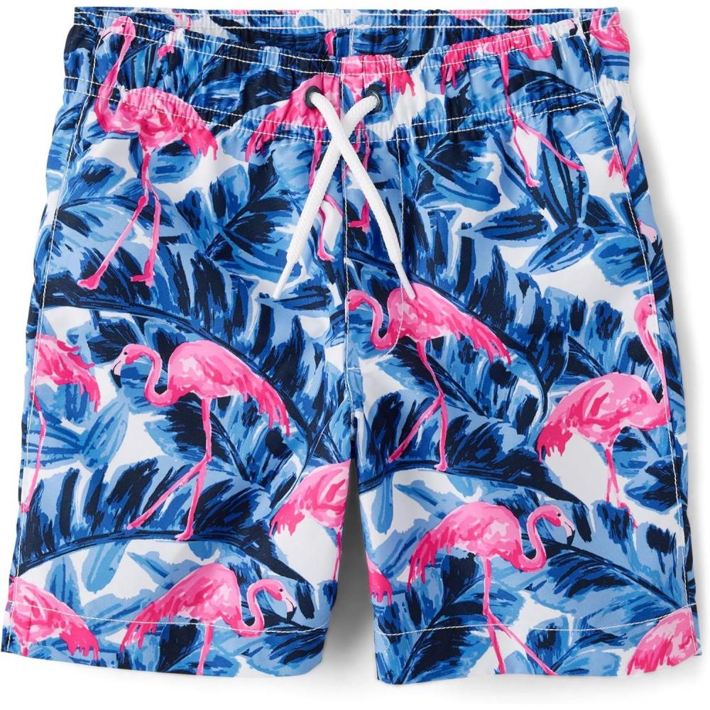 imageThe Childrens Place Boys Swim TrunksTidal Flamingo