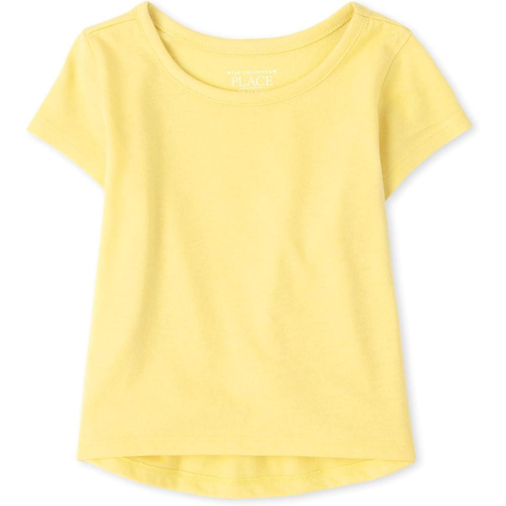 imageThe Childrens Place Girls The Childrens Place Baby and Toddler Girls High Low Basic Layering TeeSun Valley