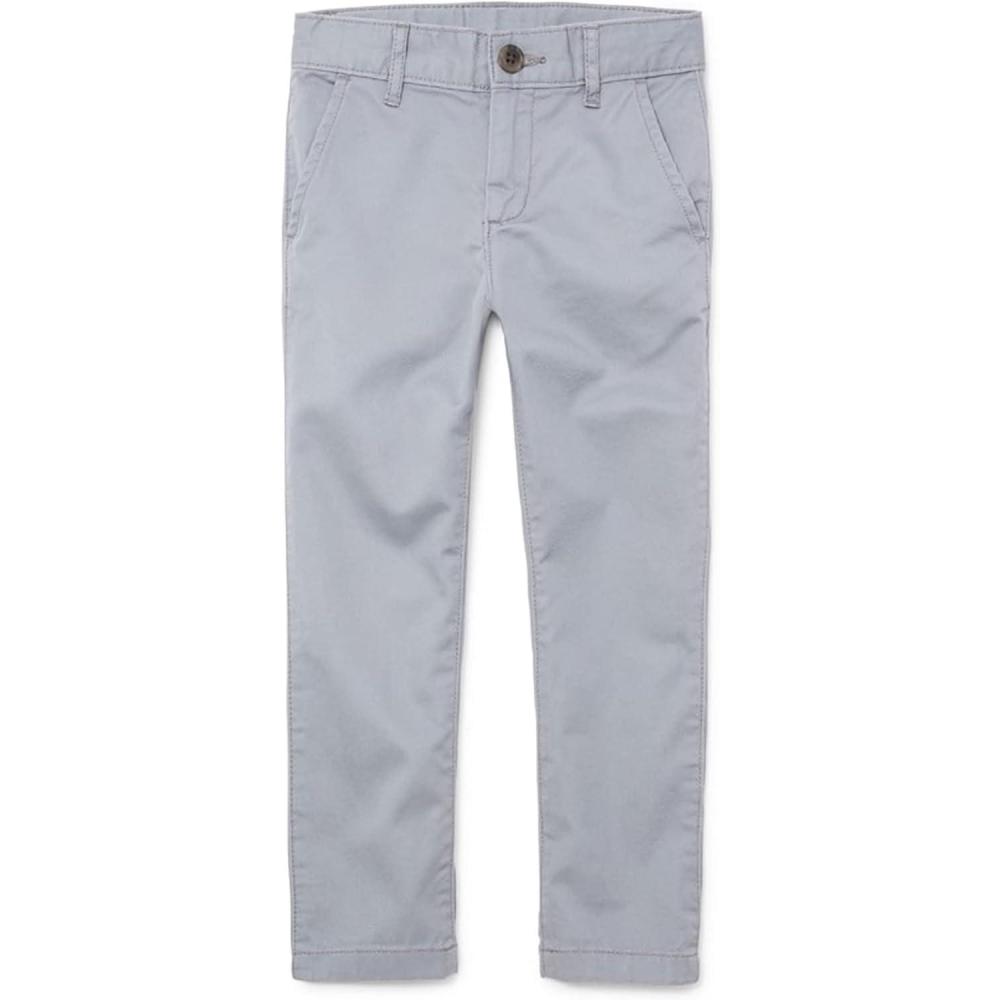 imageThe Childrens Place boys Stretch Straight Chino PantsFin Gray Single