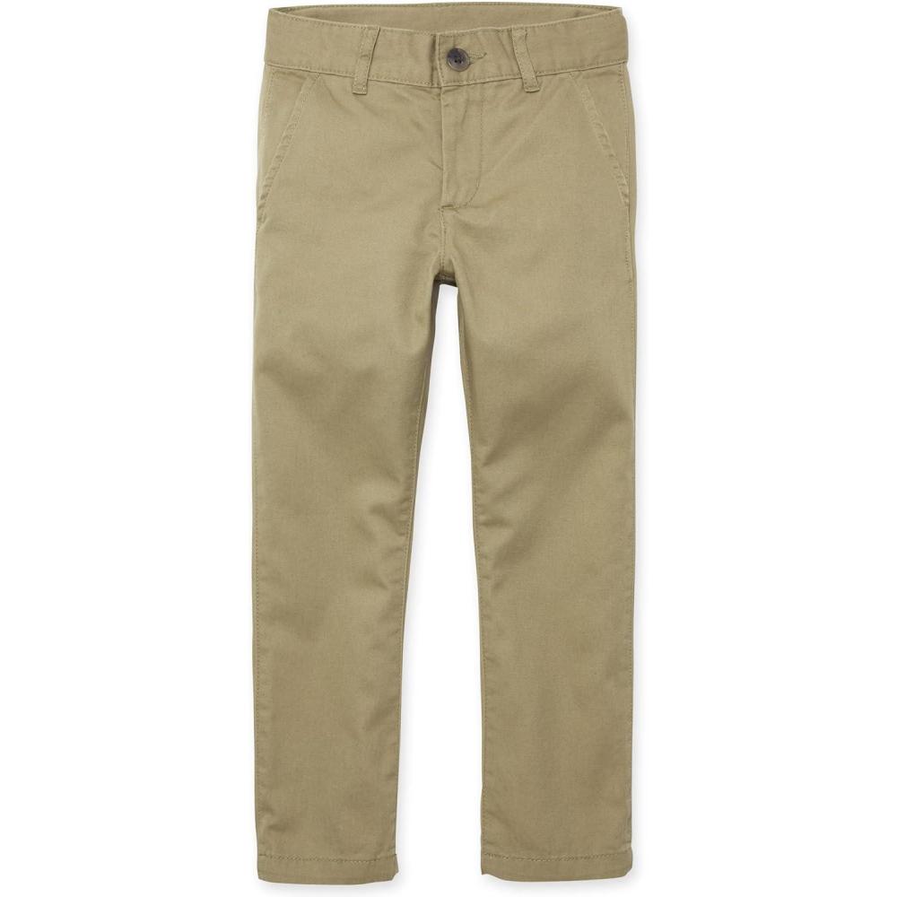 imageThe Childrens Place boys Stretch Straight Chino PantsFlax