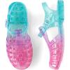 The Children’s Place girls Girls Jelly Fisherman Sandals(Glitter Ombre Multicolor)