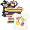 The Children’s Place Girls The Children’s Place Baby and Toddler Girls High Low Basic Layering Tee(Fruit 3-pack)