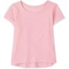 The Children’s Place Girls The Children’s Place Baby and Toddler Girls High Low Basic Layering Tee(Gumdrop)