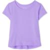 The Children’s Place Girls The Children’s Place Baby and Toddler Girls High Low Basic Layering Tee(Lacrosse Violet)