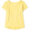 The Children’s Place Girls The Children’s Place Baby and Toddler Girls High Low Basic Layering Tee(Sun Valley)