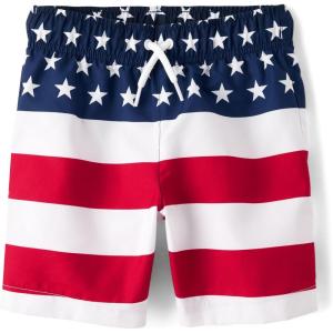 The Children’s Place Boys Swim Trunks(American Flag)
