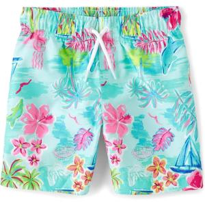 The Children’s Place Boys Swim Trunks(Blue Coral)