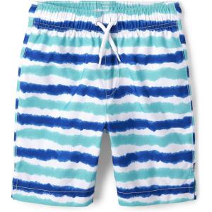 The Children’s Place Boys Swim Trunks(Renew Blue Stripe)