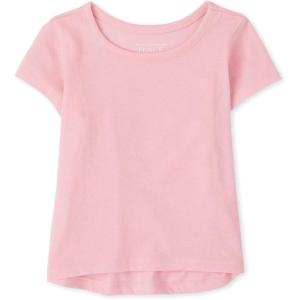 The Children’s Place Girls The Children’s Place Baby and Toddler Girls High Low Basic Layering Tee(Gumdrop)