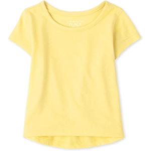 The Children’s Place Girls The Children’s Place Baby and Toddler Girls High Low Basic Layering Tee(Sun Valley)
