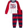 The Children’s Place baby-girls And Toddler 100% Cotton Long Sleeve Top and Pants,2 Piece Pajama Set(Mamas Boy Red)