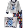 The Children’s Place baby-girls And Toddler Valentine’s Day Snug Fit 100% Cotton Pajama(Vday Love Monster 2-piece)