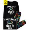 The Children’s Place boys 100% Cotton Long Sleeve Top and Pants,2 Piece Pajama Set(Game Over)