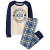 The Children’s Place boys 100% Cotton Long Sleeve Top and Pants,2 Piece Pajama Set(Best Kid Plaid)