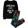 The Children’s Place boys 100% Cotton Long Sleeve Top and Pants,2 Piece Pajama Set(Game Over)
