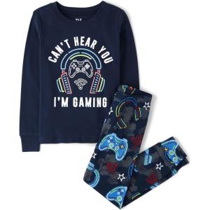 The Children’s Place boys 100% Cotton Long Sleeve Top and Pants,2 Piece Pajama Set(Im Gaming)