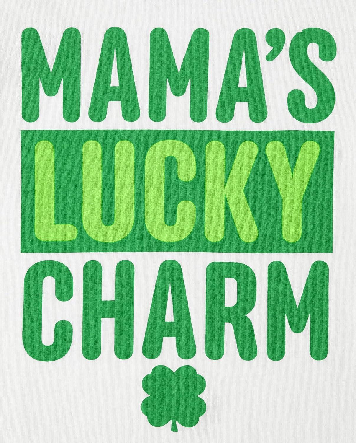 imageThe Childrens Place BabyGirls and Toddler Basic Long Sleeve Layering TeesMamas Lucky Charm