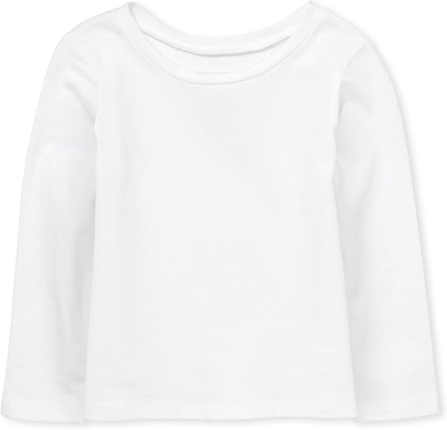 imageThe Childrens Place BabyGirls and Toddler Basic Long Sleeve Layering TeesMulti Color 4pack