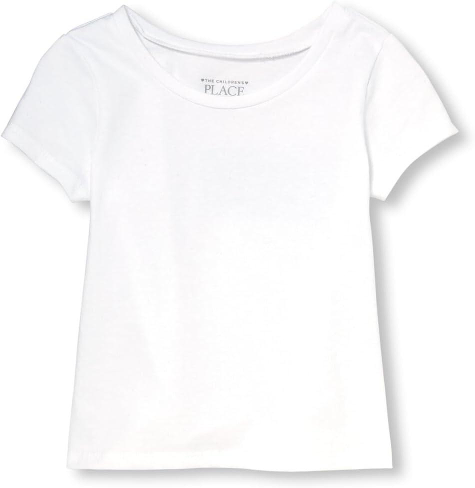 imageThe Childrens Place BabyGirls and Toddler Basic Long Sleeve Layering TeesWhite Single