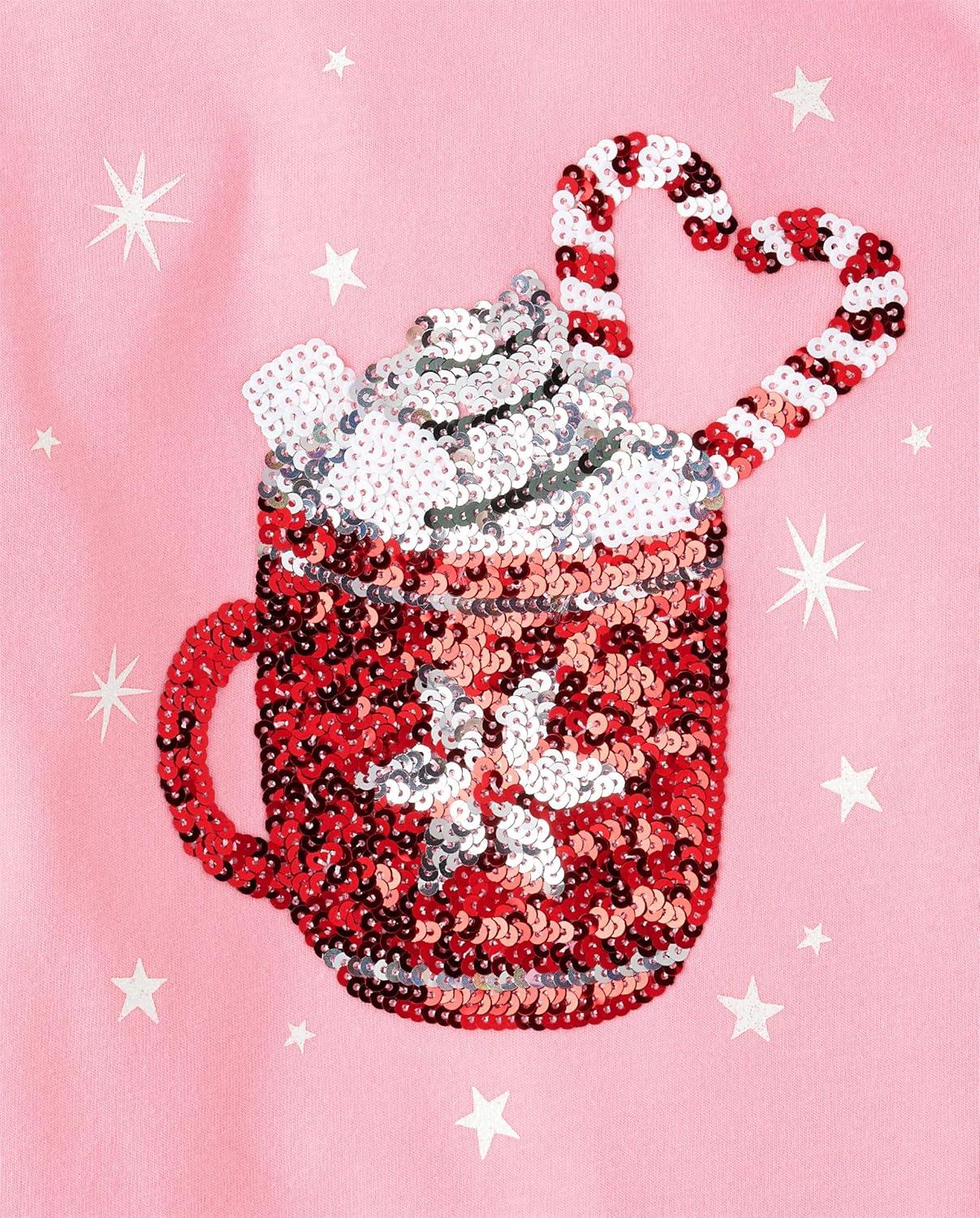 imageThe Childrens Place Girls Long Sleeve Graphic Top with Back DetailPink Candy Cane Mug