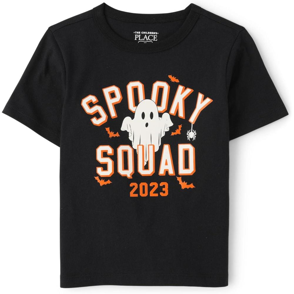 imageThe Childrens Place BabyGirls and Toddler Basic Long Sleeve Layering TeesSpooky Squad2023