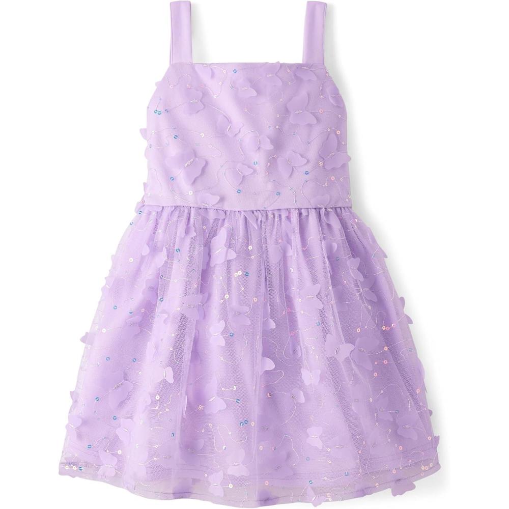 imageThe Childrens Place Girls Dressy Dress SleevelessLavender Tea
