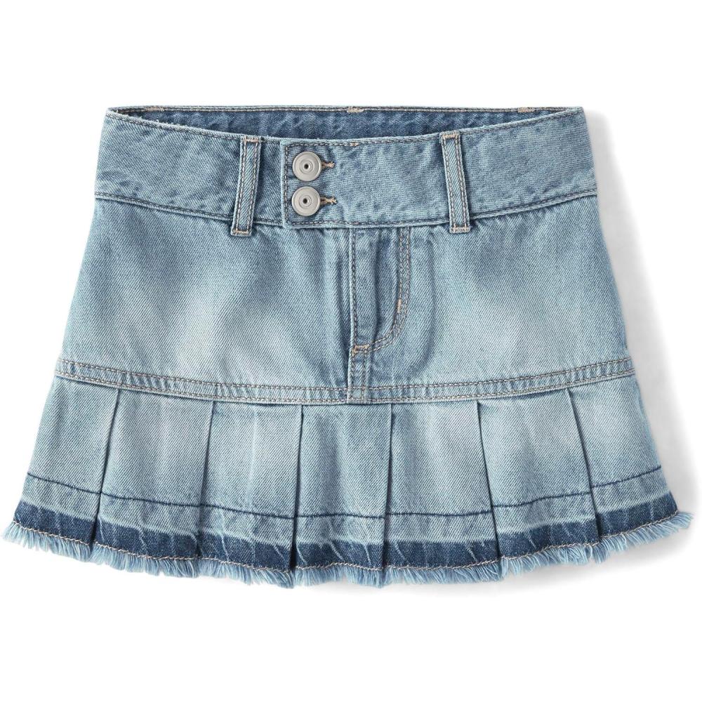 imageThe Childrens Place Girls Everyday Denim Skirts and SkortsTwyla Wash Skort