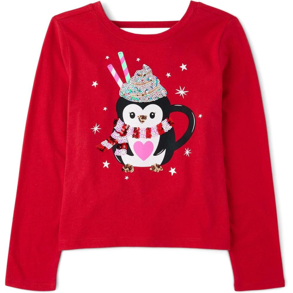 imageThe Childrens Place Girls Long Sleeve Graphic Top with Back DetailPenguin Mug