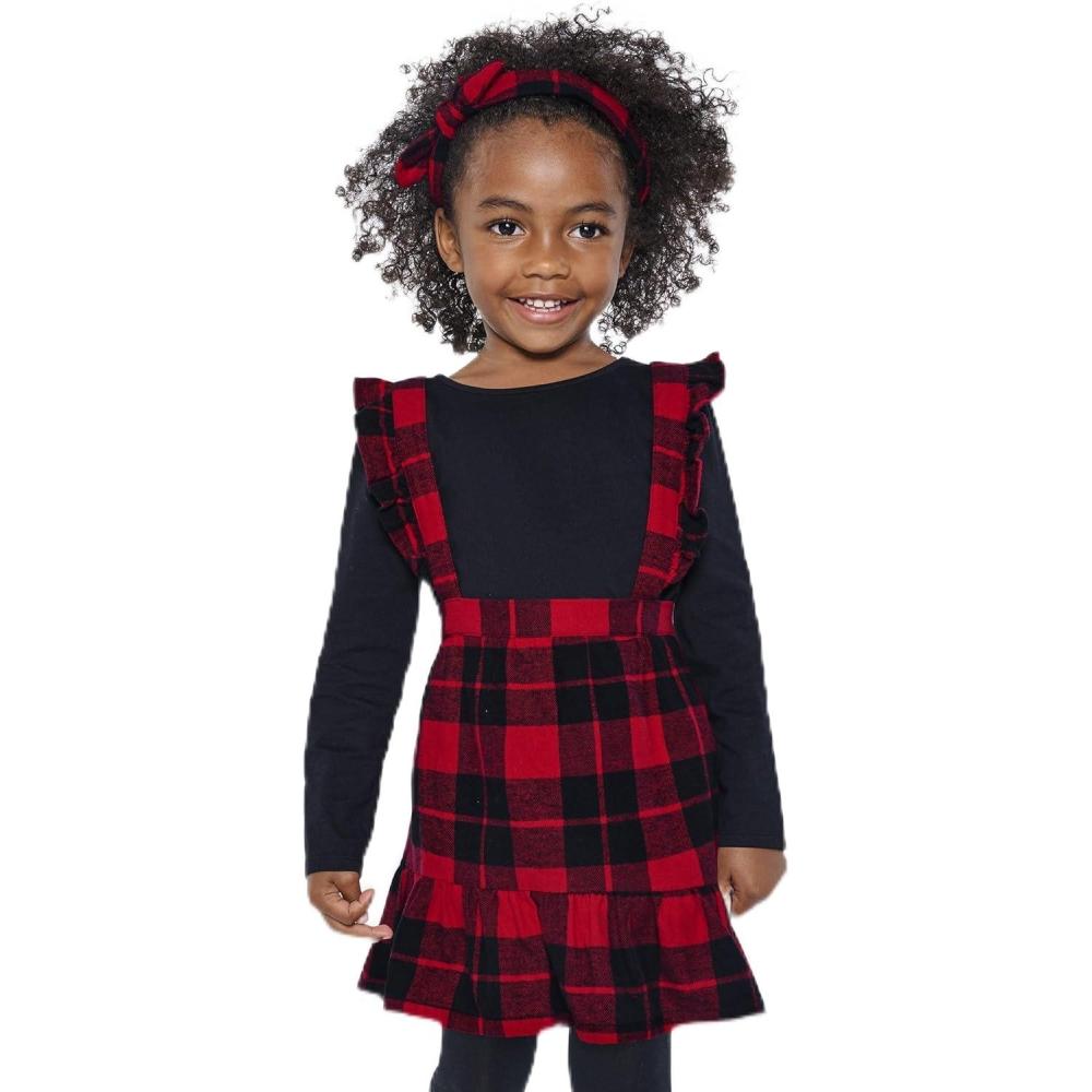 imageThe Childrens Place babygirls And Toddler 2 Piece OutfitClassic Red Plaid