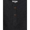 The Children’s Place Baby-Boys and Toddler Long Sleeve Thermal Henley Shirt(Pitch Black)