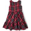 The Children’s Place Girls Dressy Dress, Sleeveless(Classic Red Plaid)
