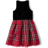 The Children’s Place Girls Dressy Dress, Sleeveless(Classic Red Plaid Velour)