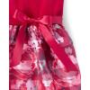 The Children’s Place Girls Dressy Dress, Sleeveless(Red Floral Stripe)
