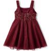 The Children’s Place Girls Dressy Dress, Sleeveless(Redwood Sequin Mesh)