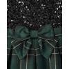 The Children’s Place Girls Dressy Dress, Sleeveless(Sequin Green Plaid)