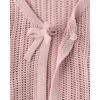 The Children’s Place Girls’ Long Bell Sleeve Tie Front Layering Cardigan(Timid Pink)