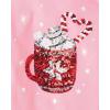 The Children’s Place Girls Long Sleeve Graphic Top with Back Detail(Pink Candy Cane Mug)