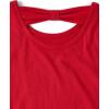 The Children’s Place Girls Long Sleeve Graphic Top with Back Detail(Red Cupcake)