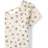 The Children’s Place Girls’ Plaid Stretch Jacquard Short Sleeve Dress(Fair Ivory)