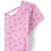 The Children’s Place Girls’ Plaid Stretch Jacquard Short Sleeve Dress(Strawberry Milk)