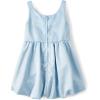 The Children’s Place Girls’ Sleeveless Dressy Bubble Hem Dress(Satin Blue)