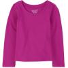 The Children’s Place Baby-Girls and Toddler Basic Long Sleeve Layering Tees(Aurora Pink Single)