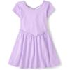 The Children’s Place Girls’ Short Sleeve Basic Skater Dress 2 Pack(Lavender Tea)