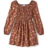 The Children’s Place girls Long Sleeve Casual Dresses(Pecan Pie)