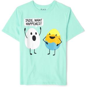 The Children’s Place Baby-Girls and Toddler Basic Long Sleeve Layering Tees(Easter Humor)