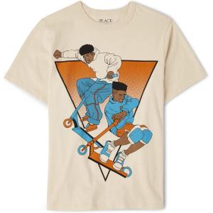 The Children’s Place Baby-Girls and Toddler Basic Long Sleeve Layering Tees(Scooter Boys)